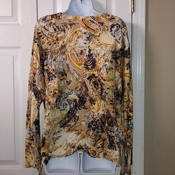 Cyrus printer sweater top Sz XL NWOT - Picture 4 of 5